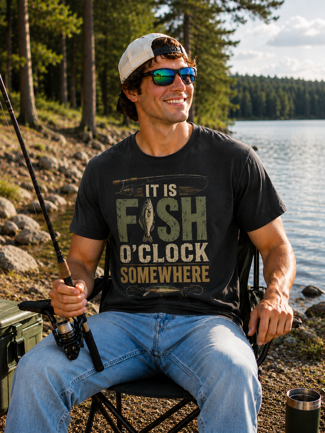 Time Flies Fishing Lasts Forever