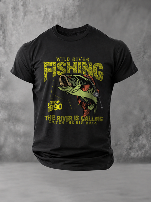 The River Is Calling | Vintage Fishing T-Shirt
