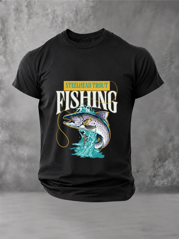 Hooked on Steelhead |Angler Tee