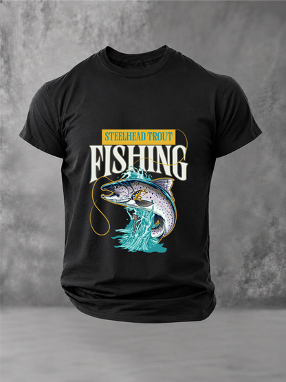 Hooked on Steelhead |Angler Tee