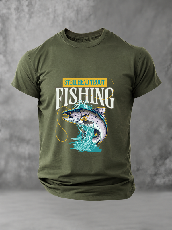 Hooked on Steelhead |Angler Tee