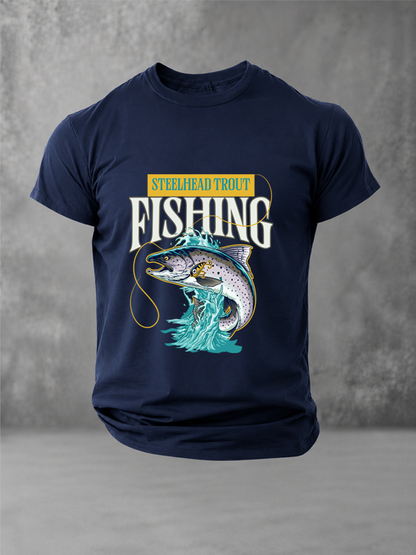 Hooked on Steelhead |Angler Tee