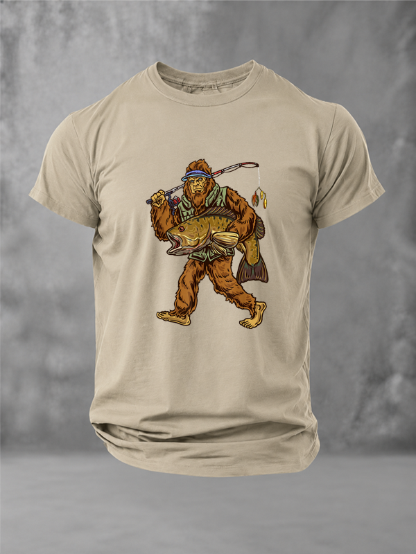 Proof Bigfoot is real... he just spends all his time fishing